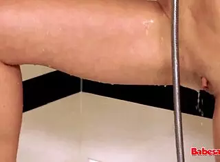 Join babesalicious for passionate sex in the bath with a blonde babe.