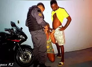 Police catches latina milf sucking in public after party