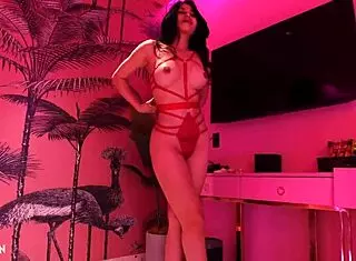 massage girl gives footjob in spa