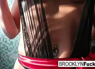 Hot busty Brooklyn teases with her flawless body.