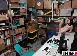 Sweet Teen Sucks Burglar's Monster Cock!