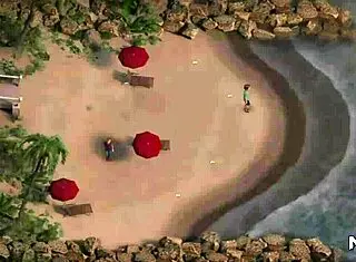 Treasure of Nadia - hand squeeze as she takes throat e1 53.