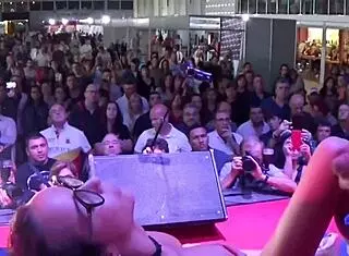 Francys Belle and Victor Bloom in Public Outdoor Encounter