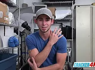 Cute stud's asshole destroyed by big black cock 😈