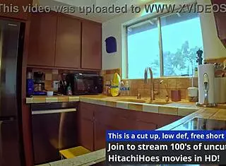 asian housewife masturbating with vibrator, moaning loud!