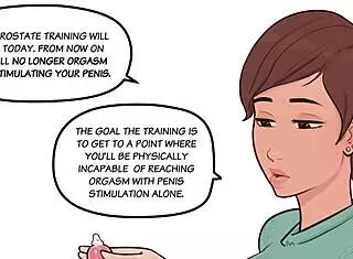 Intense prostate lesson with detailed instructions and toys