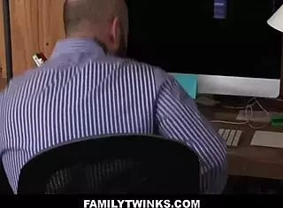 Familytwinks: Cute Step Son Family Sex With Big Dick Stepdad At Work - Jack Dixon Dylan Hayes