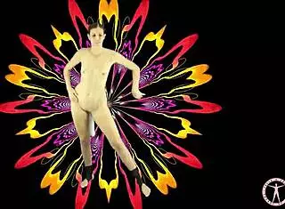 My sweet dances to asian music with buttplug in ass