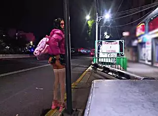 Are you a public whore flashing in miniskirt?