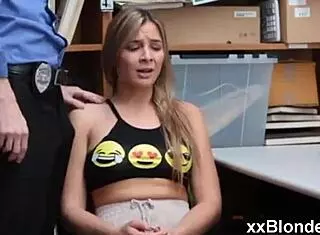 teen blonde voyeur beauty fucking with cute cock 😍