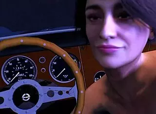 milf craves cock in the car, sucking and riding hard 😈