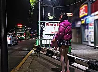 Are you a public whore flashing in miniskirt?