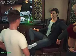 A Wife And Stepmother Play Game Together Intensely