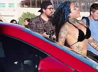 Darleen Davne at the car wash event in Calama part 2