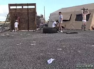 Feeling aroused during military nude physical with army boys in underwear leading to gay sex