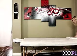 big tits milf amia miley client massaged and pleased by horny lesbian catie parker