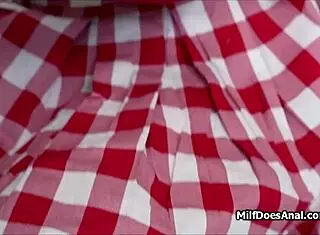 Kitchen Anal Quickie! Busty Ginger Wife Sucks Big Black Cock!