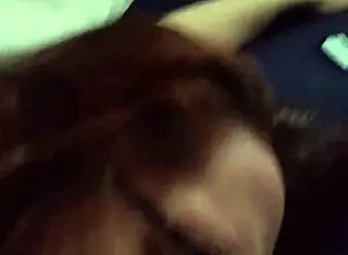 Husband fingers his nerdy wife's tight pussy and ass