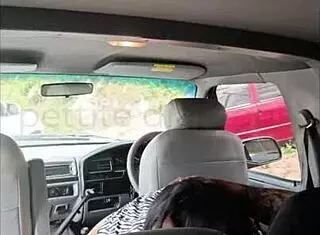 young chick gets fingered and oral in public parking lot sex