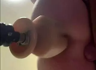 Alikat2 Plays With Dildo On Oak Chair