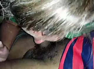 new milf teaches teasing blowjob to big black cock