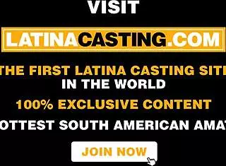 Yessica Bunny's first camera time in fake Latina casting