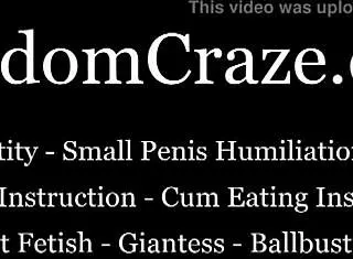 Mistress Dominates Slave in Shop