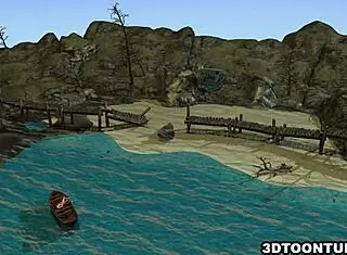 Foxy 3D Lesbian Babe Gets Licked On Boat!