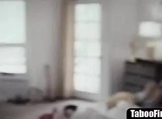 blonde teen fucks stepmom and bf to prove lesbian