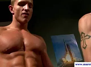 i'm a naughty gay jock sucking in threesome blowjob