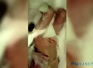 I watch girl masturbate in bathroom with dildo