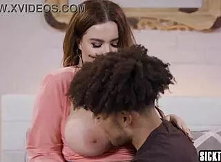 big tits milf stepmom natasha nice gets tit fucked by stepson then deepthroats his big cock