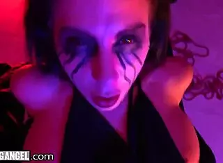 Burningangel he anal raw fucks the wrathful spirit of his house during halloween