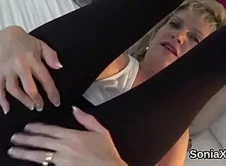 Unfaithful UK Milf Sonia Flaunts Huge Breasts