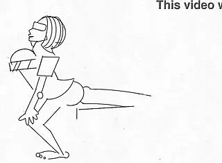 watch this wet cartoon character get smashed hard