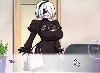 Waifuhub 2B In Naked Dating Game Scenario