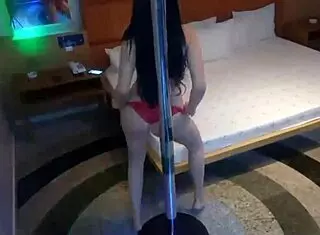 Latina Strips And Masturbates With Big Cock