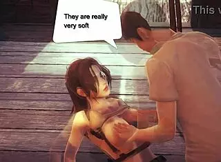 lara croft in cosplay hentai fucks a man in this new animated manga video