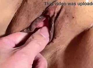 Homemade sex with shaved pussy and cock close up