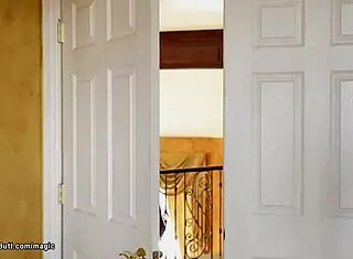 Ebony and blonde dominate with anal in bed.