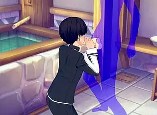 Kirito Gets BLOWJOB With CUMSHOT In Mouth