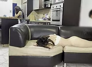 uncle tricks teen niece into assfucking in homemade video.