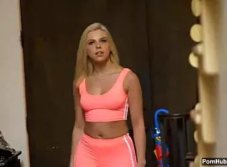 Blonde Orgasms Repeatedly From Monster Cock!