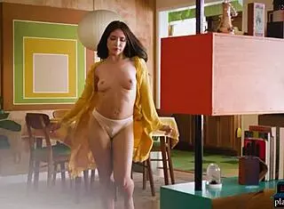 petite teen jane wilde shows her hairy pussy and perfect ass for playboy solo.