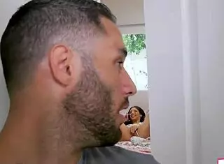 Sneaky stepbrother finally fucks with big cock