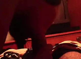 Amateur sucking big black cock in hotel