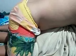 Latina brunette homemade video where she gets ass up and calls for doggystyle fuck! 😏🍑