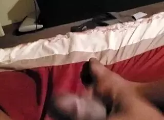 Chocolate jerk leads to a sweet cumshot surprise