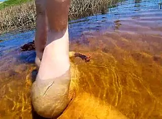 Bruninha Fonseca discovers nudist beach with Joao for the first time