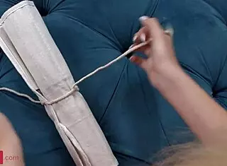 i bent over for lissa bon's double penetration after vibrator play, feeling cum fill my shaved pussy in cowgirl group anal